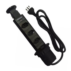 Torre de Tomadas 3 Tomadas Bivolt Renna Preto