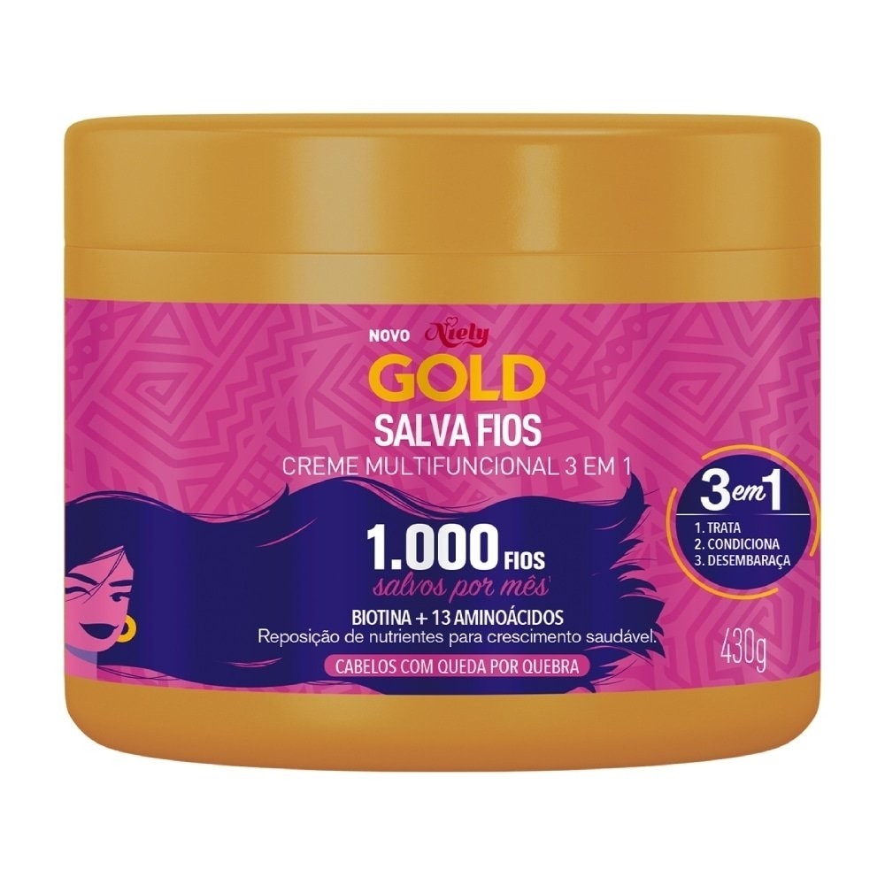 Creme Niely Gold Crescimento Capilar 1 Creme Niely Gold Crescimento Capilar