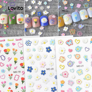 Lovito Ferramentas De Unhas De Alto Ajuste Para Manicure 3D Simples E Fofa Casual Para Mulheres LCS09135