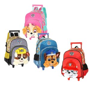 Mochila Rodinhas Patrulha Canina Rubble 40x30cm