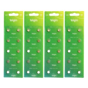 Kit 40 Pilhas Alcalinas LR626 Elgin 1.5V