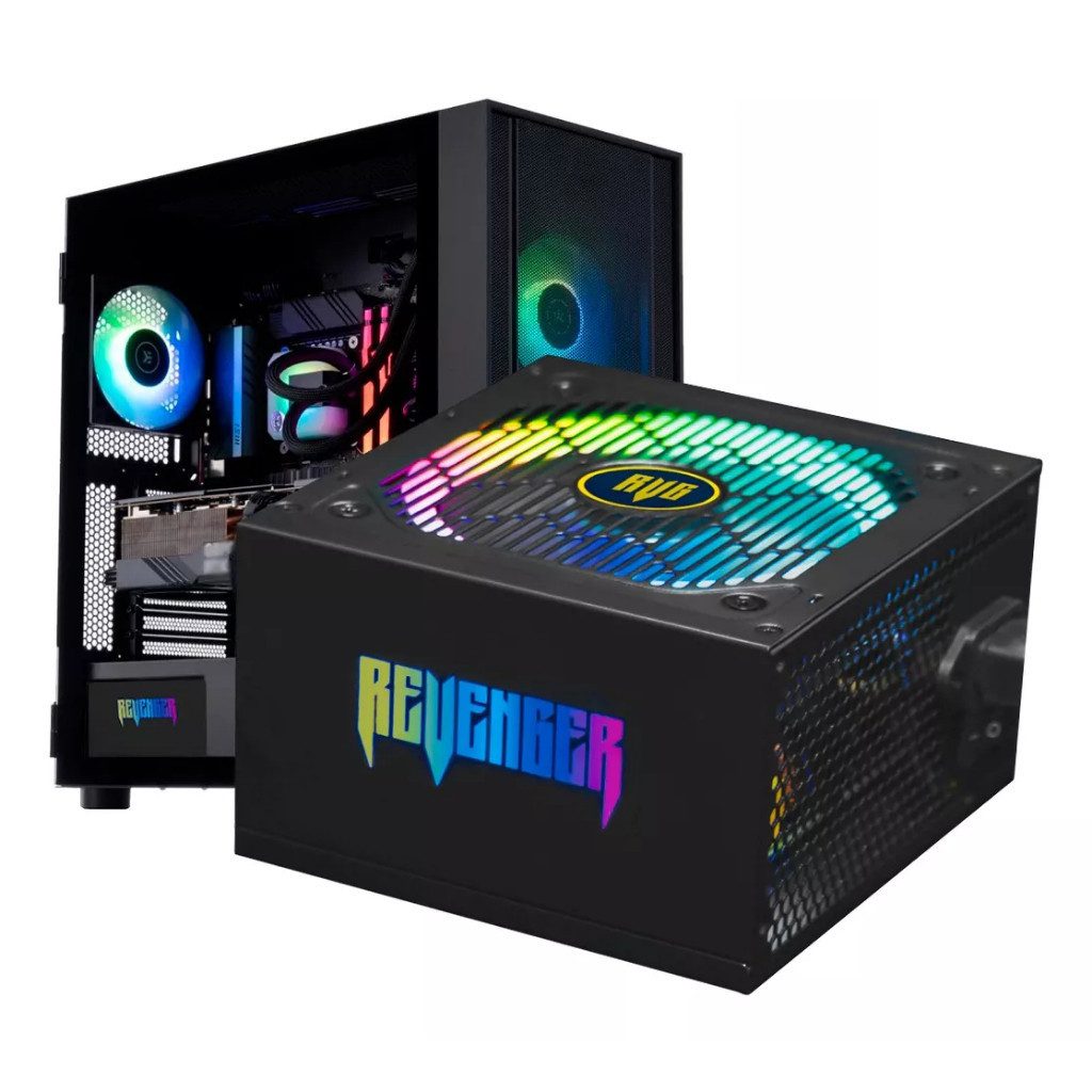 Fonte ATX 750W 80 Plus RGB Preto 1 Fonte ATX 750W 80 Plus RGB Preto