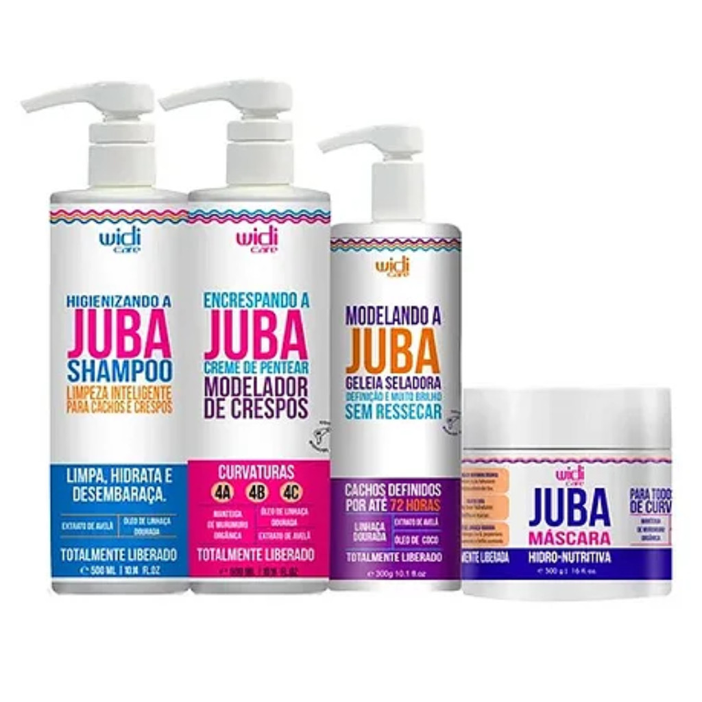 Kit Widi Care Juba - Cabelos Crespos 1 Kit Widi Care Juba - Cabelos Crespos