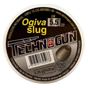 Chumbinho Technogun Ogiva Slug 5.5mm (.22) - 125un