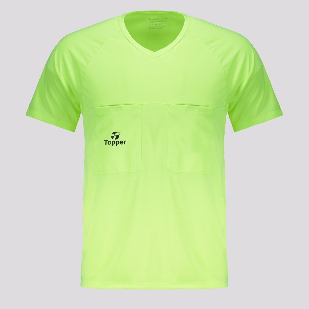 Camisa Árbitro Topper Classic Verde Masculina 1 Camisa Topper Árbitro Classic Verde