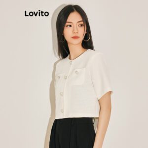 Jaqueta Casual Feminina Algodão Branco