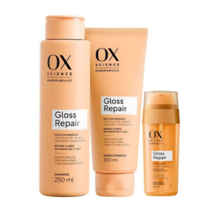 Kit OX Science Mari Maria Gloss Repair Shampoo + Condicionador + Sérum