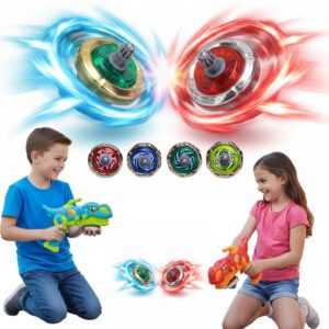 Kit Bayblade Castela - 4 Piões e 2 Lançadores