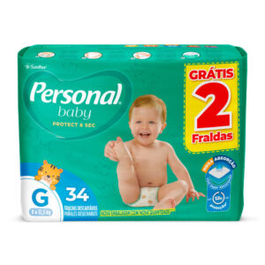 Fralda G Personal Baby Protect 34 Unidades