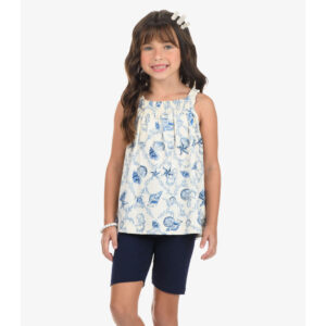 Conjunto Regata Ciclista Kids Bege