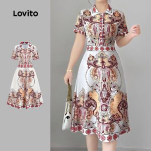 Vestido Boho Floral Feminino - Estampado Tribal