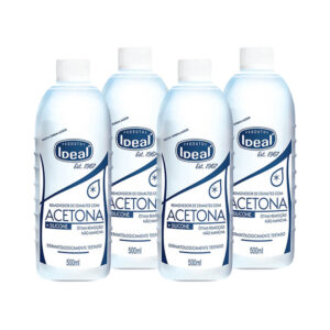 Kit Removedor de Esmalte Ideal com Silicone 500ml 4 unidades