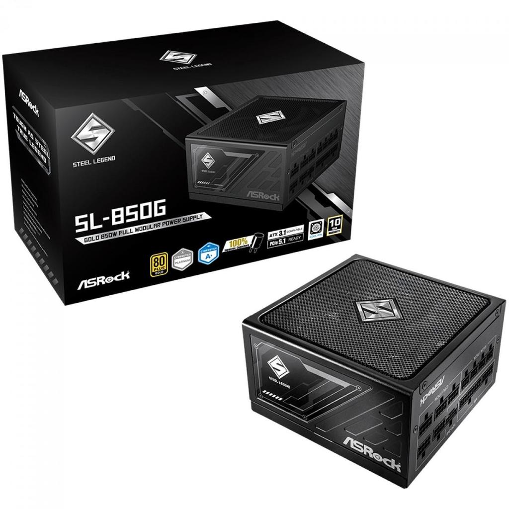 Fonte ASRock Steel Legend 850W ATX 3.1 1 Fonte ASRock Steel Legend 850W ATX 3.1