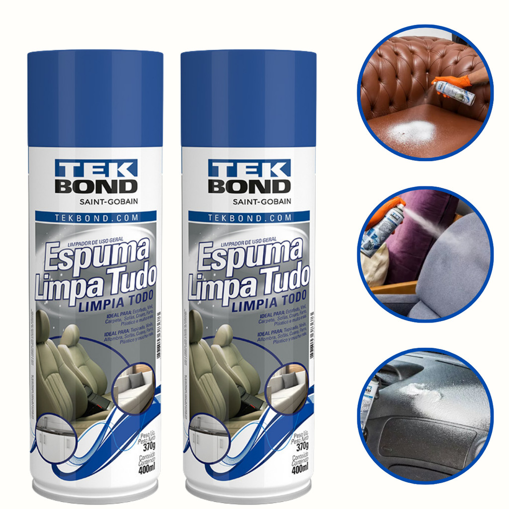Espuma Limpa Tudo Tekbond - Multiuso 1 Espuma Limpa Tudo Tekbond - Multiuso