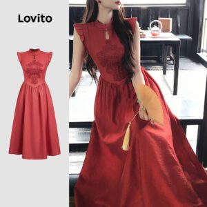 Vestido Plissado Elegante Vinho Mulheres