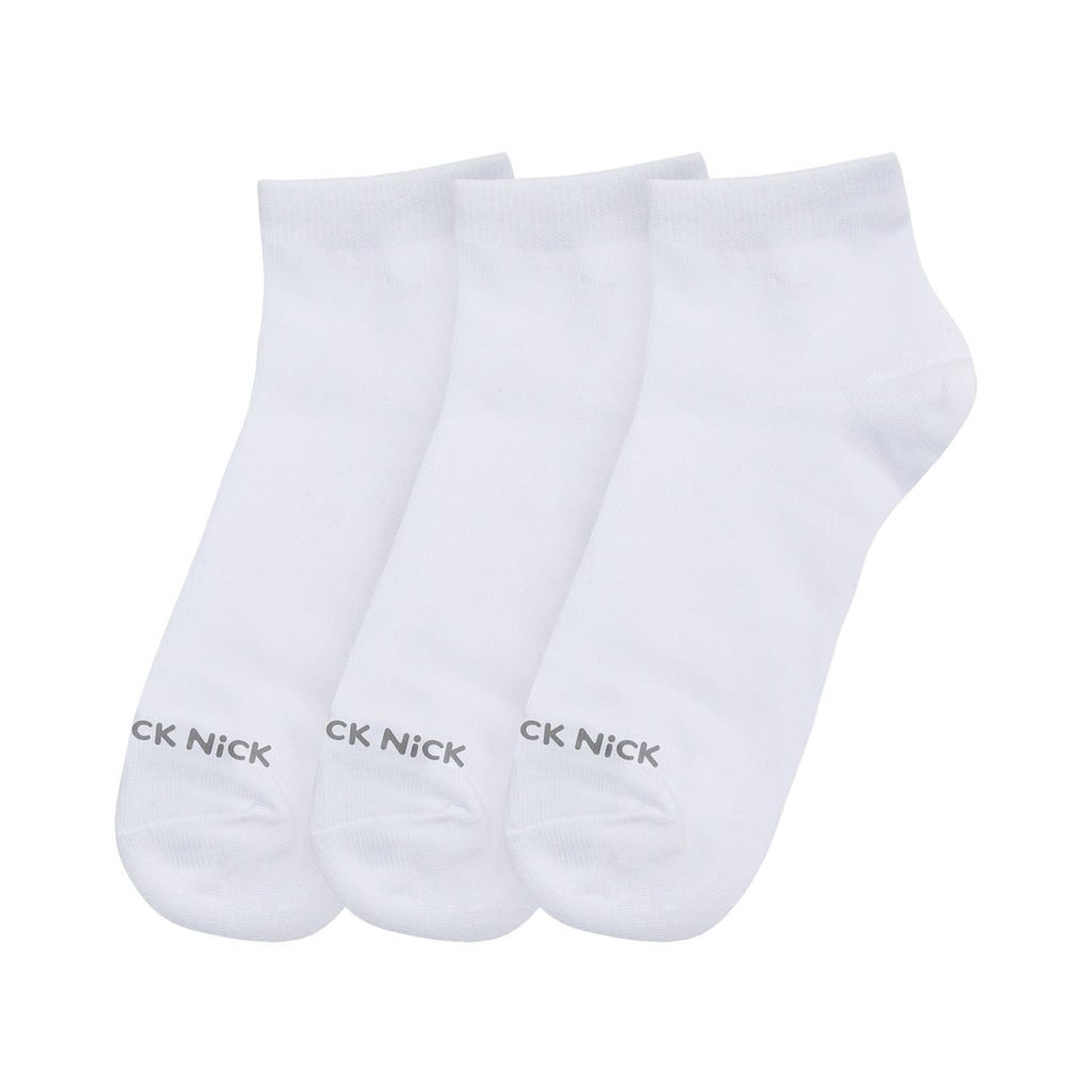 Meias Cano Curto Branco Trick Nick (3 Pares) 1 Meias Cano Curto Branco Trick Nick (3 Pares)