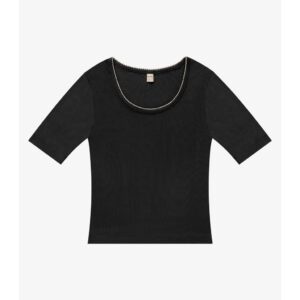 Blusa Ribana Viscose Preto Feminina