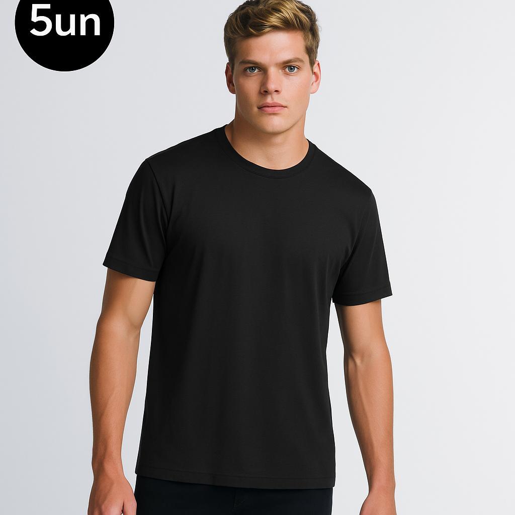 Camiseta Tech Masculina Gola U - 92% Tencel 1 Camiseta Tech Masculina Gola U - 92% Tencel