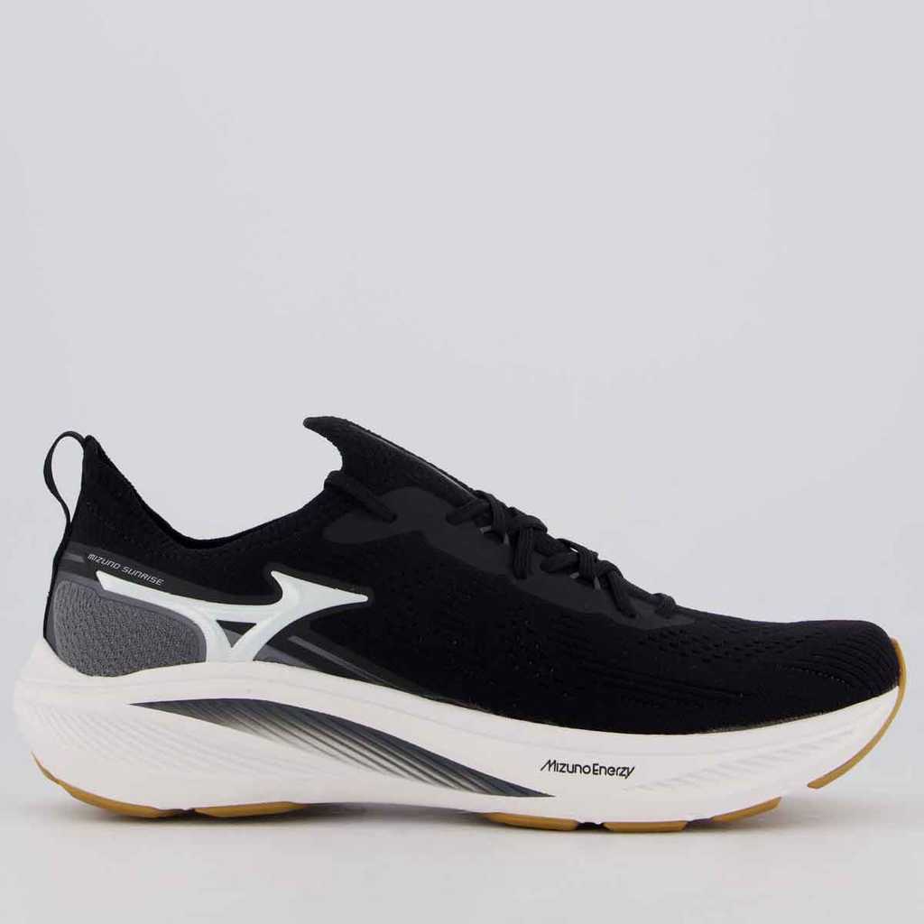 T?nis Corrida Mizuno Sunrise Preto 1 Tênis Corrida Mizuno Sunrise Preto