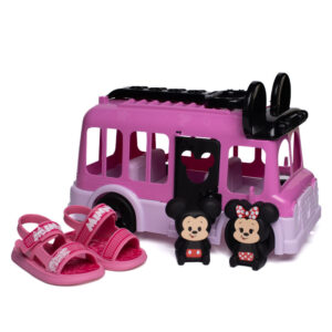 Sandália Infantil Grendene Disney Baby Minnie Rosa/Branco