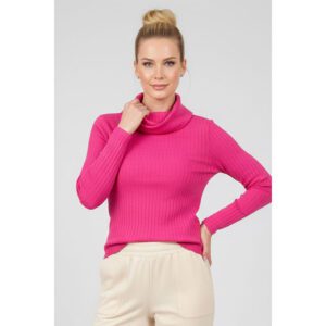 Blusa Feminina Gola Degagê Viscose Rosa