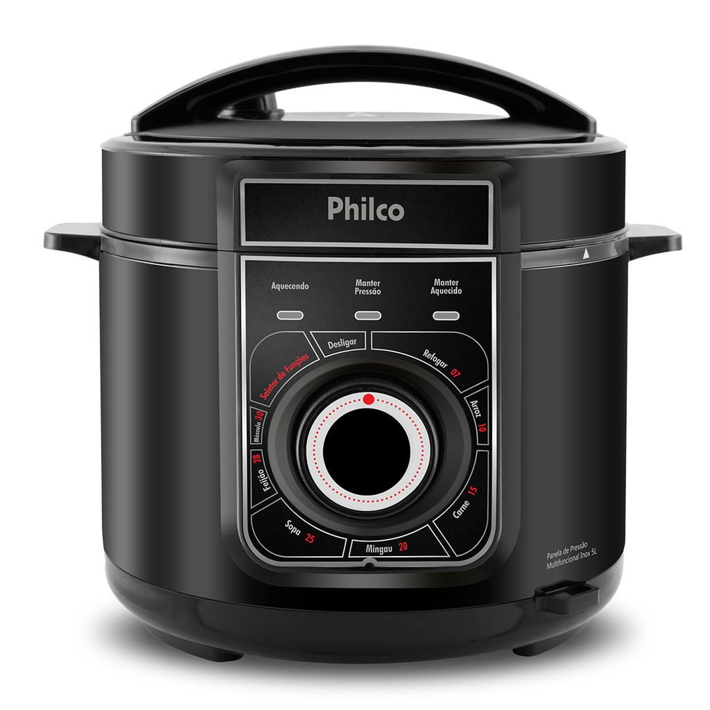 Panela de Press?o El?trica Philco 5L Inox 1 Panela de Pressão Elétrica Philco 5L Inox