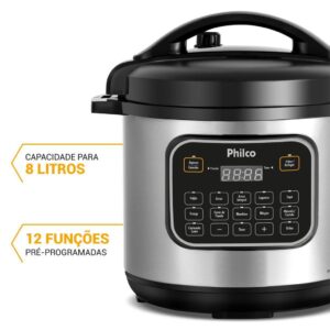 Panela de Pressão Elétrica Philco 8L PPP80