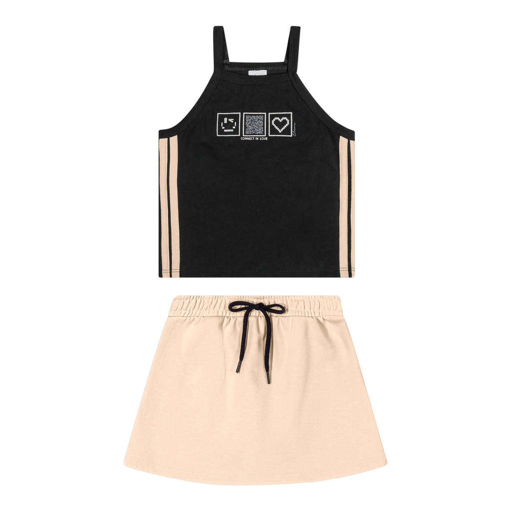 Conjunto Infantil Menina Elian Interativo Preto 1 Conjunto Infantil Menina Elian Interativo Preto