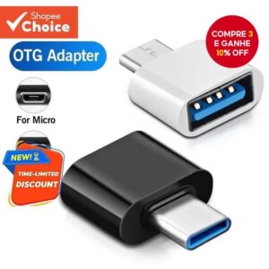 Adaptador OTG USB Tipo C – Compatível Android/PC