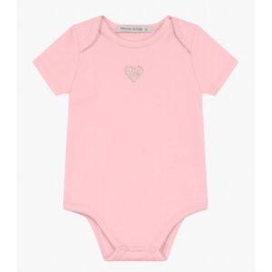 Body Infantil Suedine Rosa Trick Nick