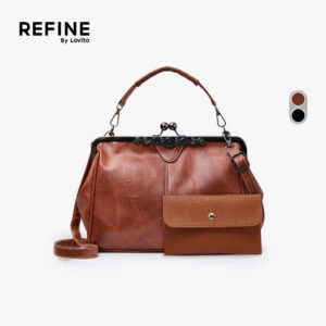 Bolsa Elegante Clipe PU Brilhante Feminina