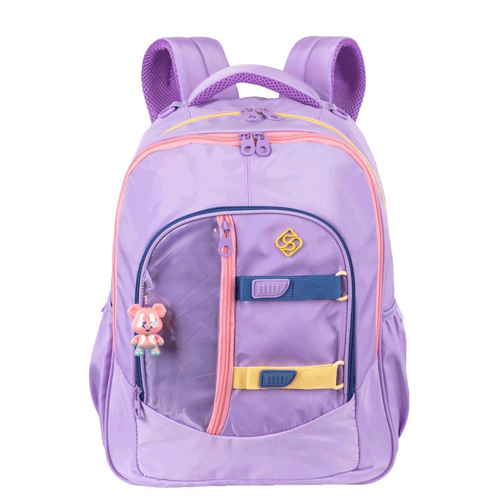 Mochila Sestini Studio Grande 2 Compartimentos Lil?s 1 Mochila Sestini Studio Grande 2 Compartimentos Lilás