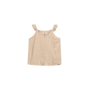 Regata Feminina Decote Marialícia Bege