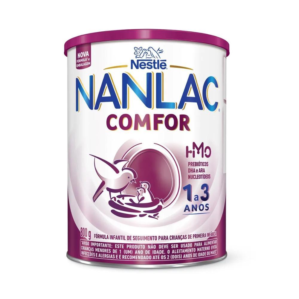 Nanlac Comfor 1-3 Anos - F?rmula Infantil 1 Formula Infantil Nanlac Comfor Hmo 1 A 3 Anos 800G