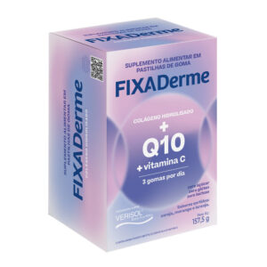 Colágeno Hidrolisado FixaDerme Q10 + Vitamina C Verisol Gomas Mastigáveis 157,5g