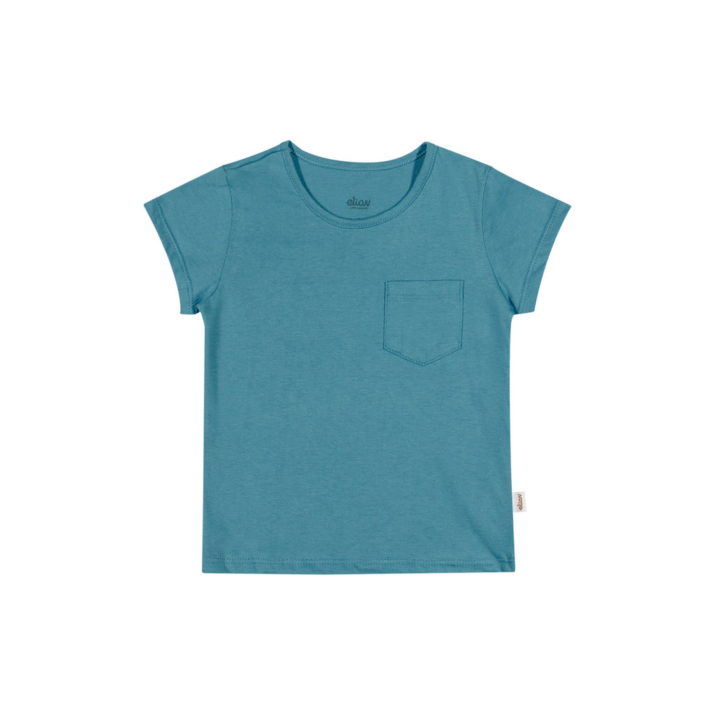Blusa Infantil Menina Elian Verde - Meia Malha 1 Blusa Infantil Menina Elian Verde - Meia Malha