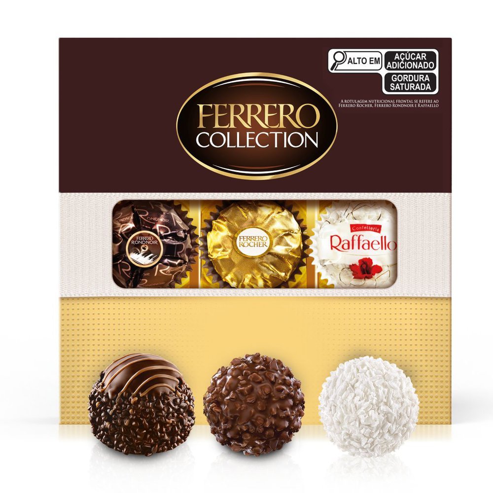 Bombom Ferrero Collection 77g - Sortidos 1 Bombom Ferrero Collection Sortidos 77g