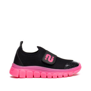 Tênis Infantil Novopé Glitter Preto/Pink