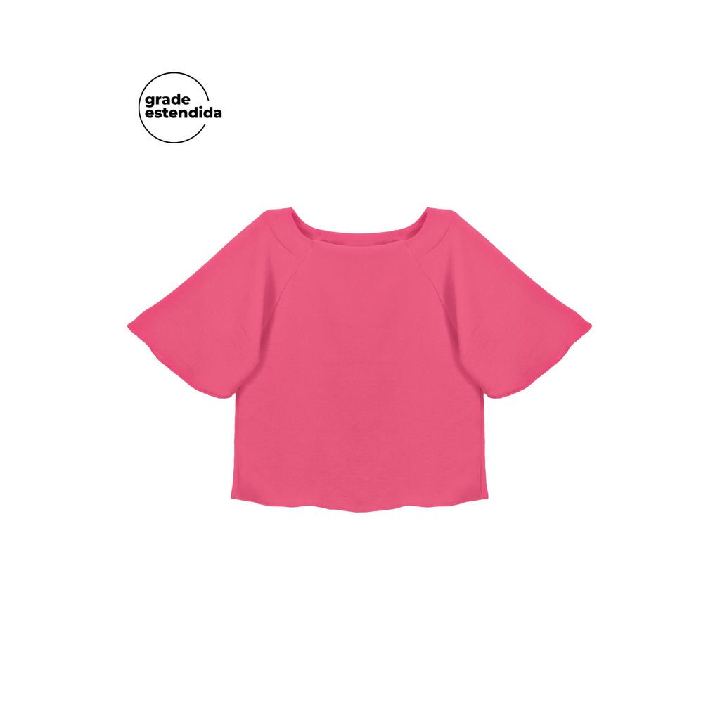 Blusa Feminina Texturizada Manga Larga Rosa 1 Blusa Feminina Texturizada Manga Larga Rosa