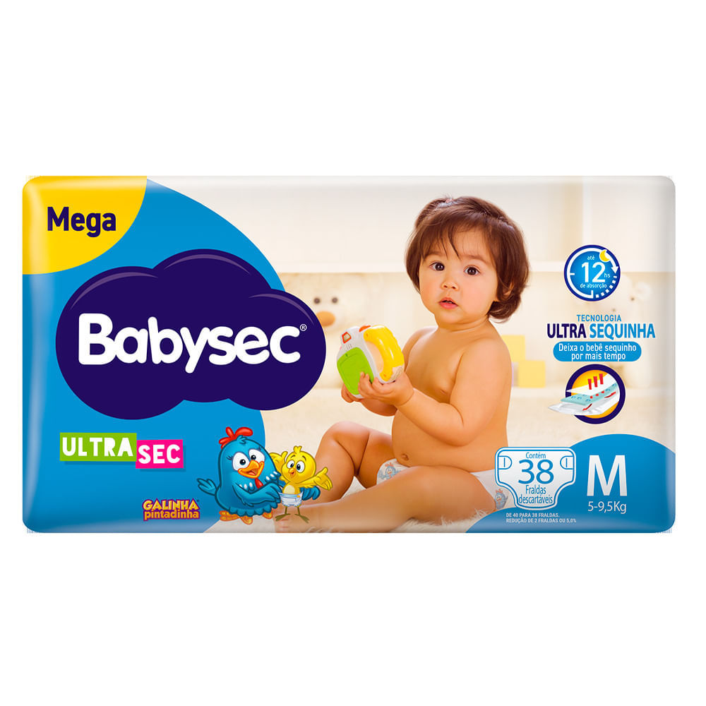 Fralda Descartável Babysec Galinha Pintadinha
