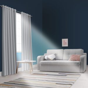 Cortina Blackout 1,40m Cinza Ilhós