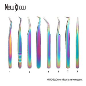 Pinça para Enxerto de Cílios - Aço Inoxidável