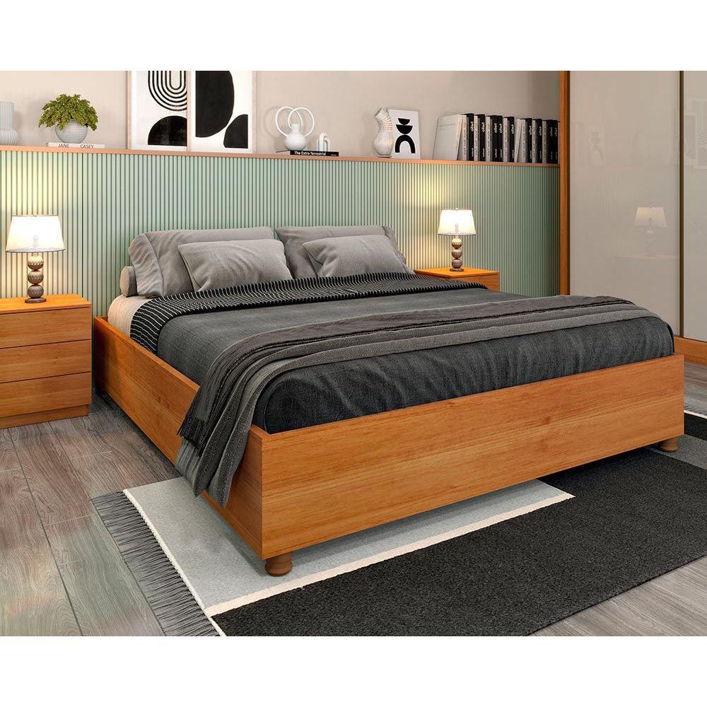Cama de Casal M?naco Cinamomo - TCIL 1 Cama de Casal Mônaco Cinamomo - TCIL