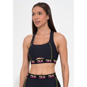 Top Fitness Feminino Corta-Cangas Colorido