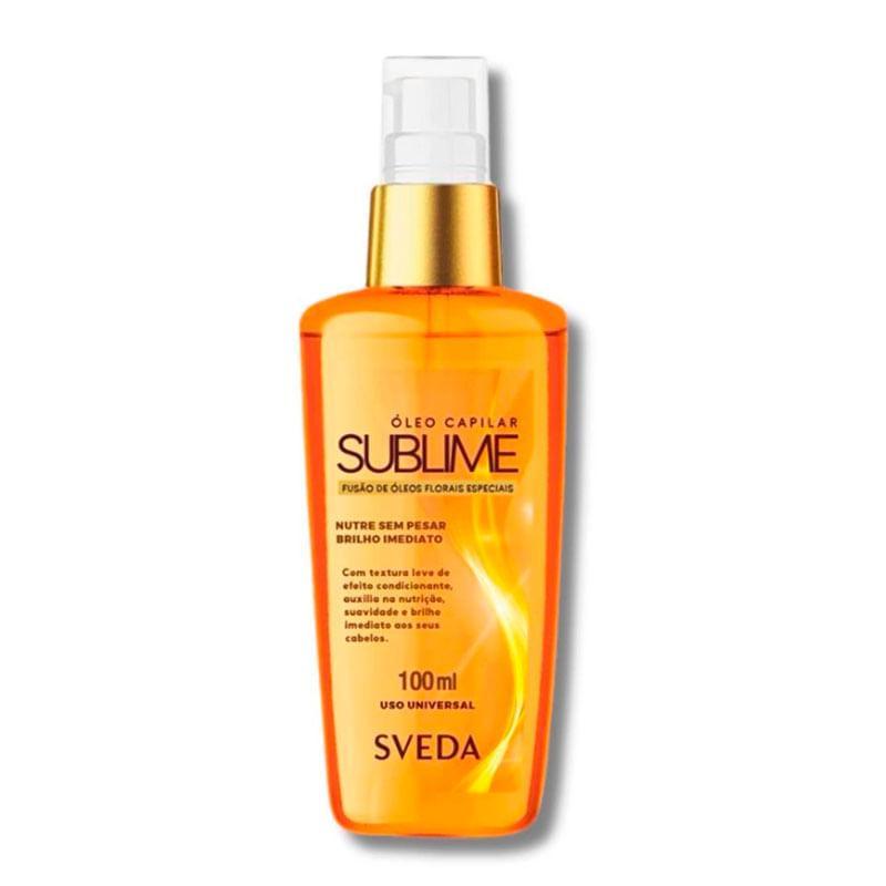 ?leo Capilar Sveda Sublime 100ml - Brilho e Nutri??o 1 Óleo Capilar Sveda Sublime 100ml