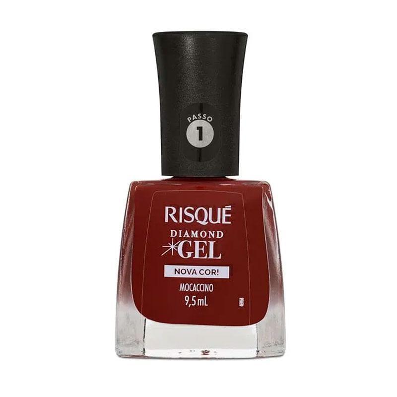 Esmalte Risqué Diamond Gel Mocaccino 1 Esmalte Risqué Diamond Gel Nova Cor! Mocaccino 9,5ml