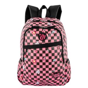 Mochila Grande 2 Compartimentos Rosa Pink