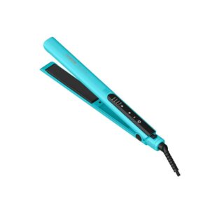 Prancha de Cabelo Conair com Infusão Hialurônica Digital Chapinha 25mm Bivolt 4 Temperaturas - Azul