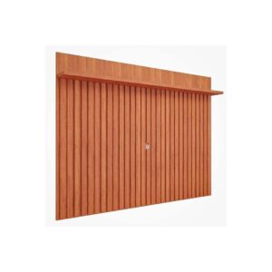 Painel Quarto p/TV até 70 Pol Trend 100% MDF Ripado c/ Prateleira 180x135cm Cinamomo - Permóbili