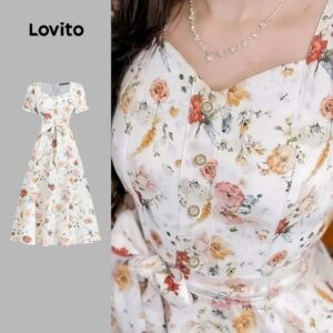 Vestido Romântico de Renda Floral